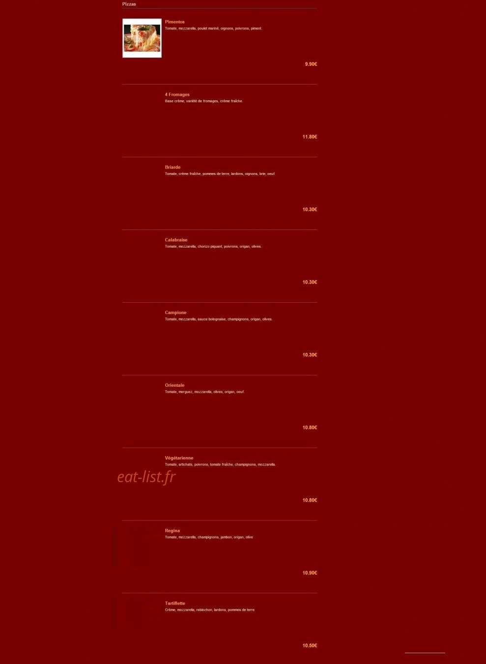 Le Napolitain — carte page 1