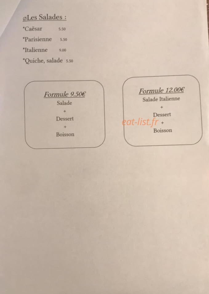 Le Relais — carte page 3