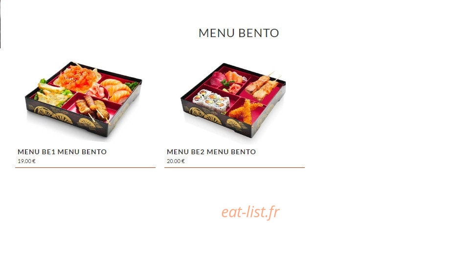 Asaki Sushi — carte page 3