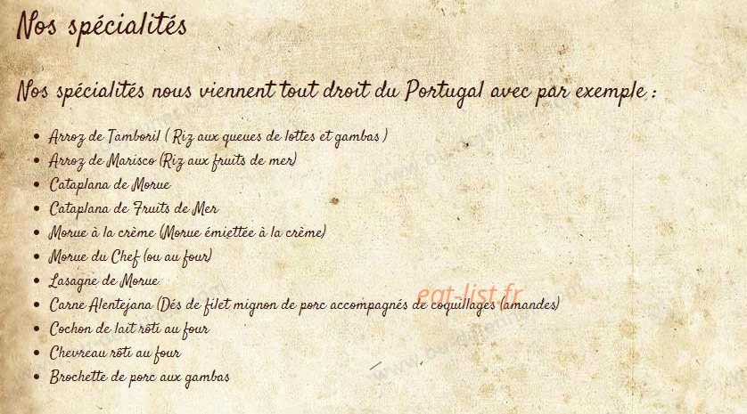 Auberge  du Faubourg — carte page 7