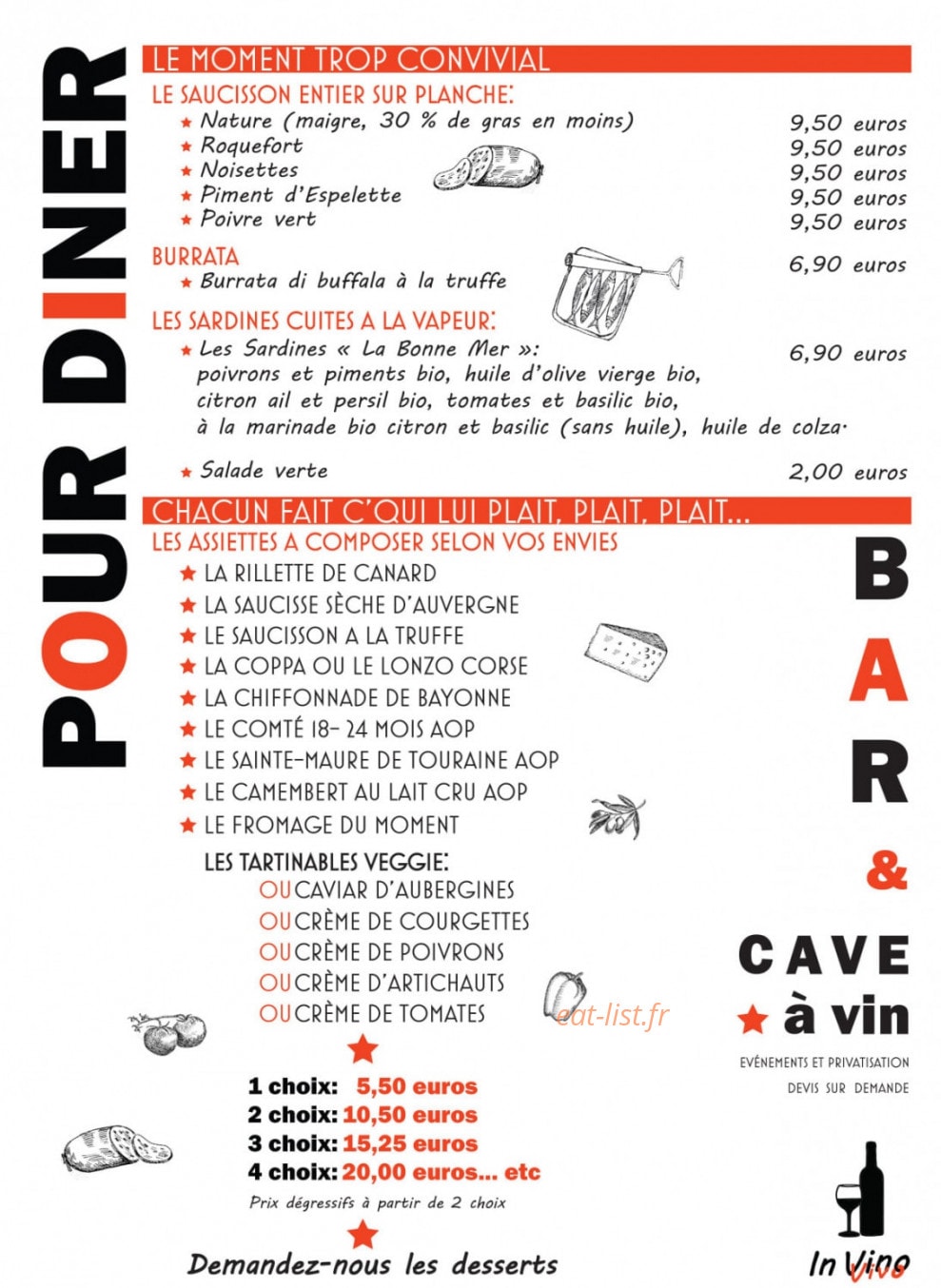 In Vino Vivo — carte page 1