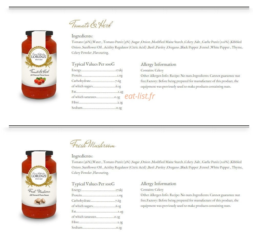 Andiamo Pizza — carte page 2