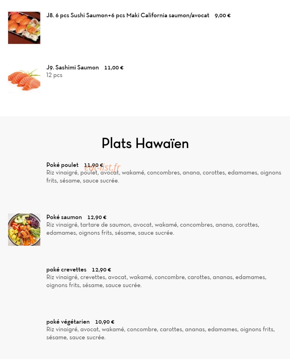 La Gourmandise — carte page 8
