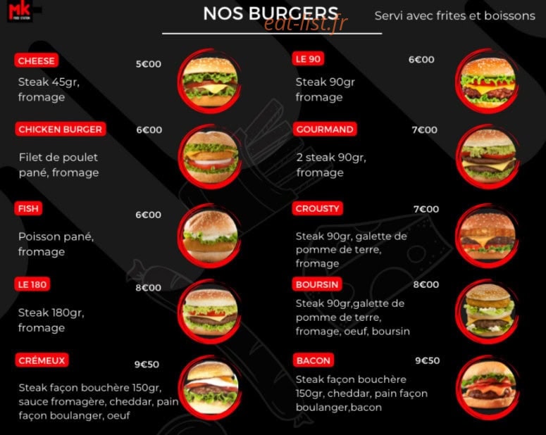 MK Food Station — carte page 4
