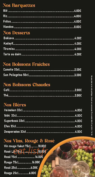 Tad Al Grill Kebab House — carte page 2
