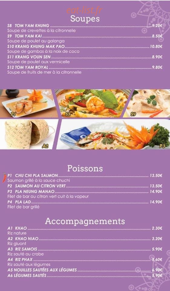 Asian Thai — carte page 3