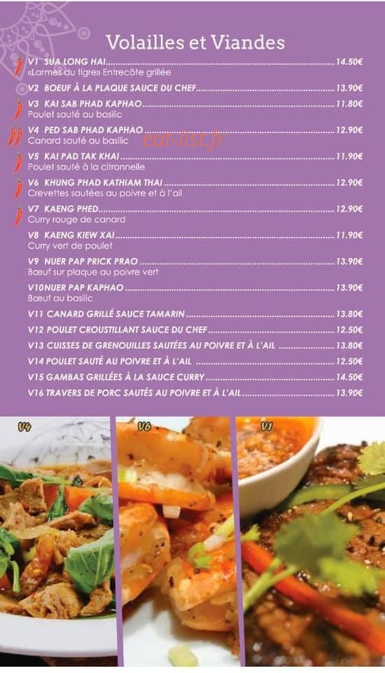 Asian Thai — carte page 4
