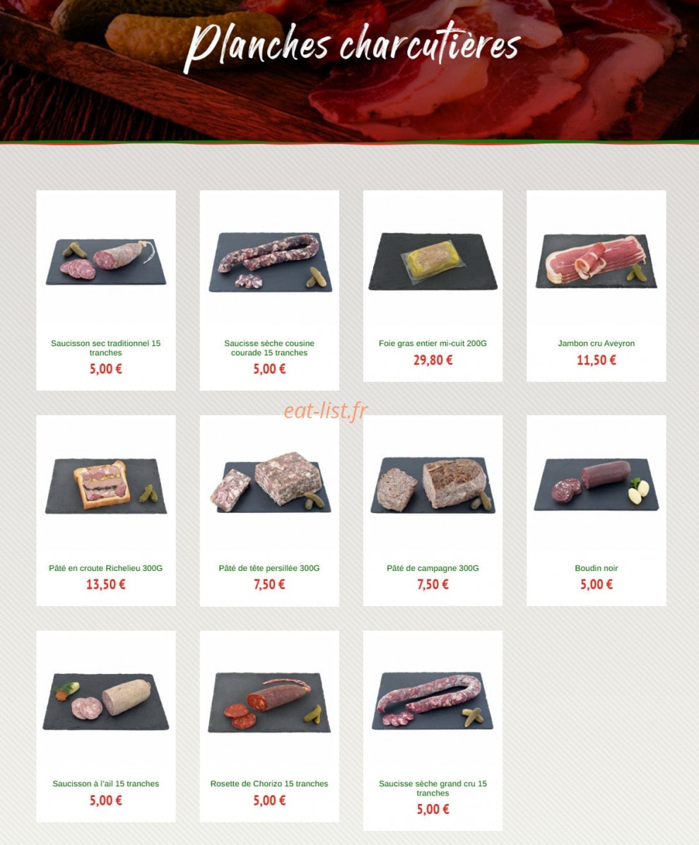 Moulin Gourmet — carte page 2
