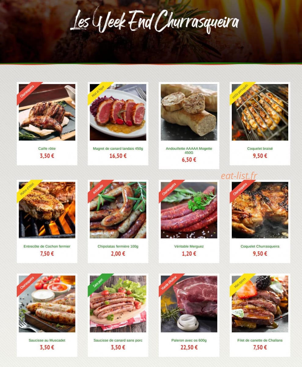Moulin Gourmet — carte page 3