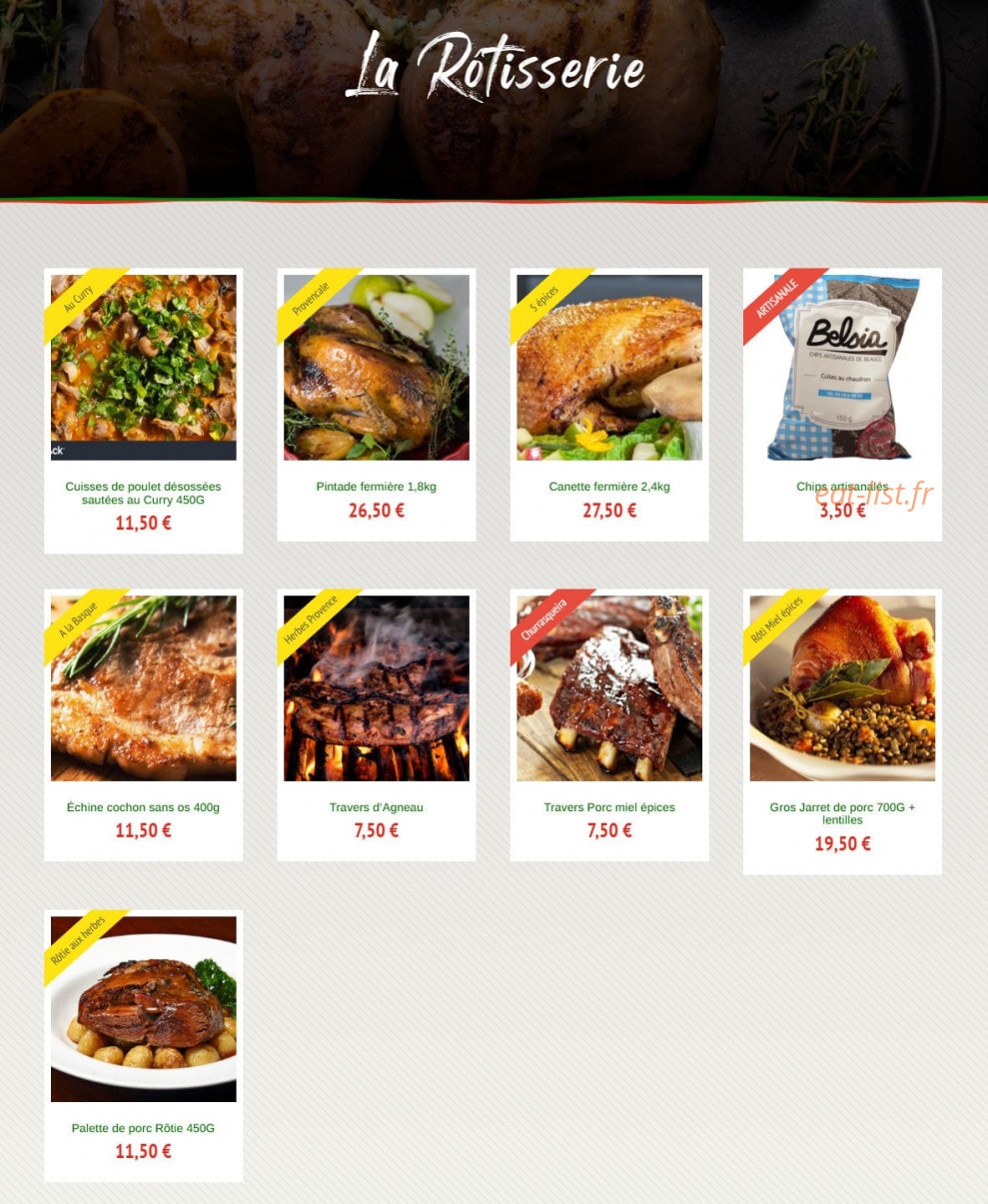 Moulin Gourmet — carte page 4
