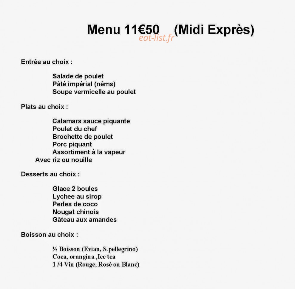 Chez Phung — carte page 17
