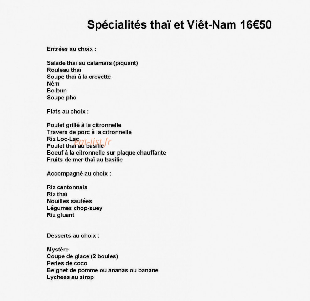 Chez Phung — carte page 15