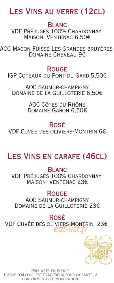 La Grande Maison — carte page 7