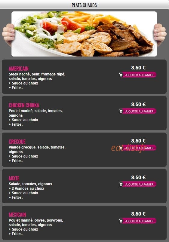 Zita Pizza — carte page 8