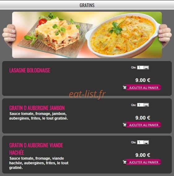 Zita Pizza — carte page 9