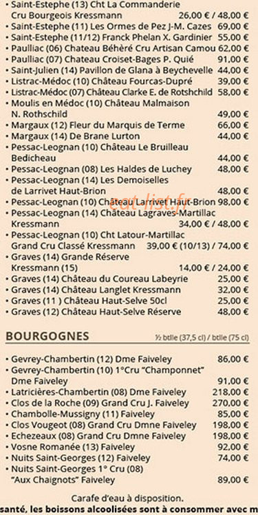 Chalet D' Étiolles — carte page 8