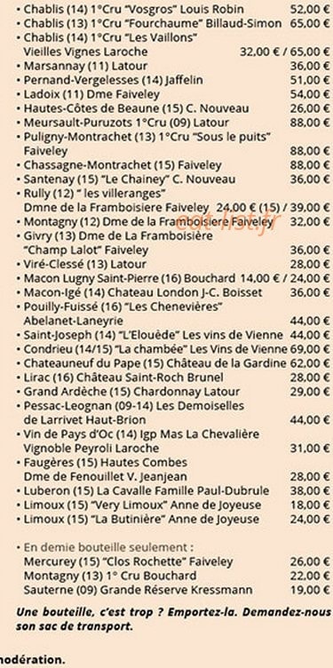Chalet D' Étiolles — carte page 6