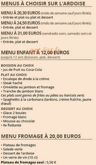 Chalet D' Étiolles — carte page 1