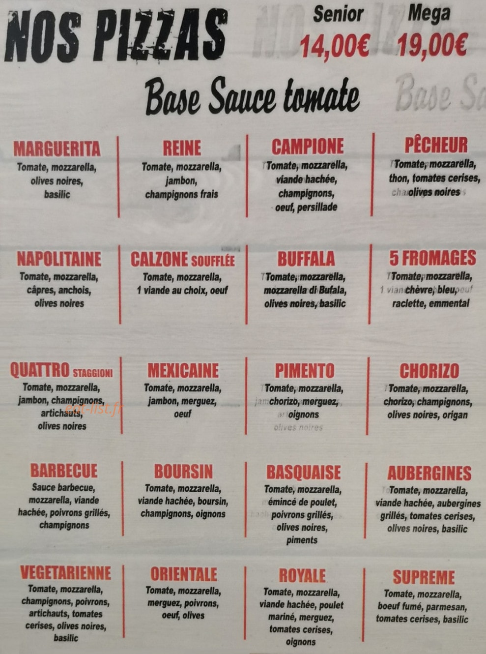 Pizza du coudray — carte page 2