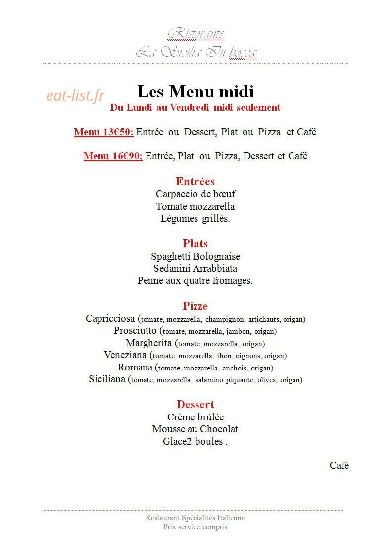 La sicilia in bocca — carte page 1