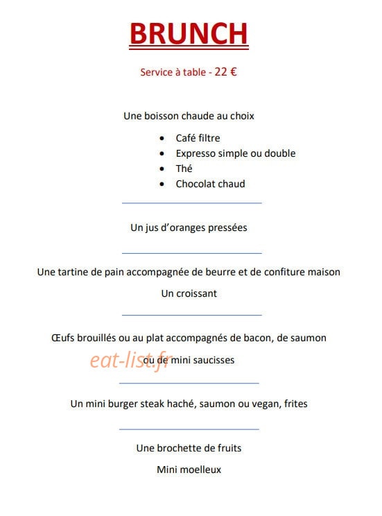 Le Cosy — carte page 4