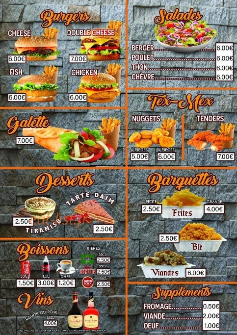 Restaurant Istanbul Bazur — carte page 2
