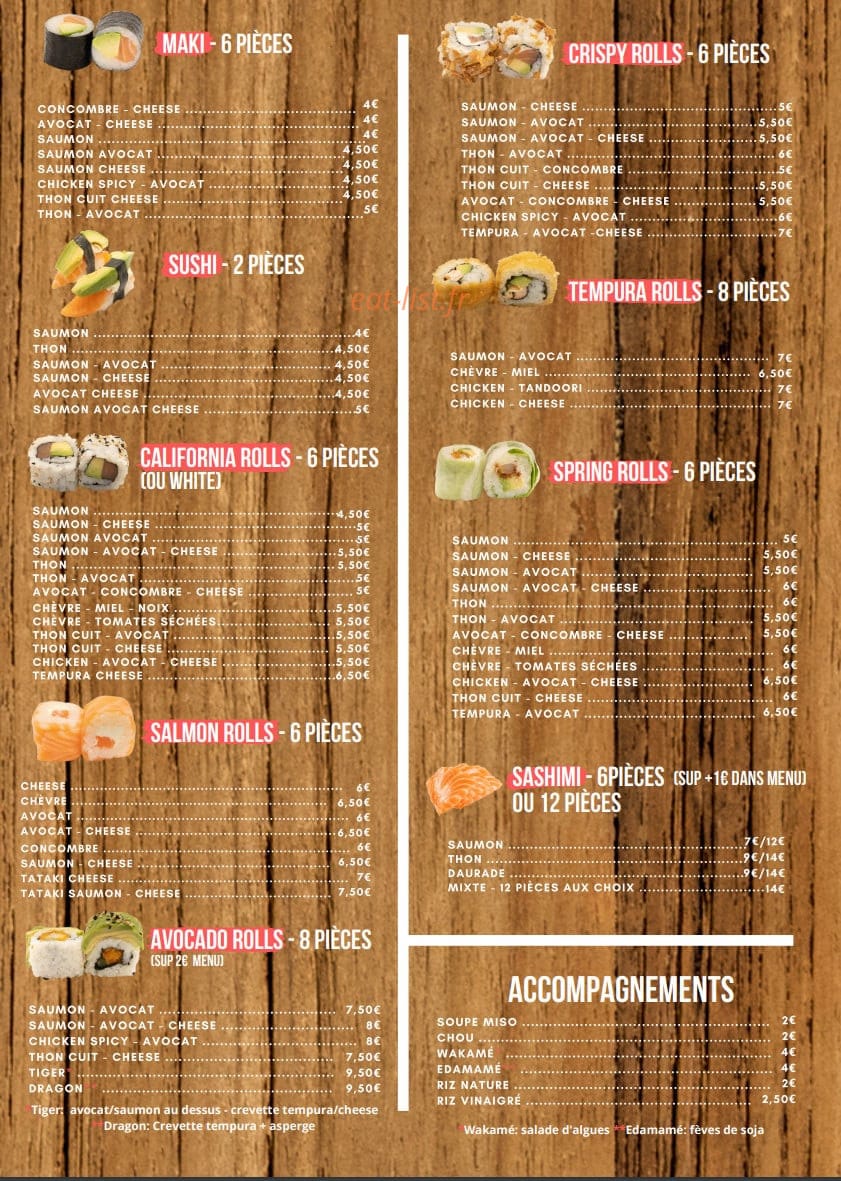 SanSushi Soisy — carte page 5