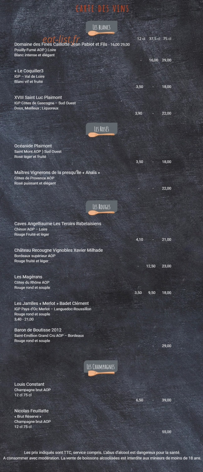 La Spatule — carte page 3