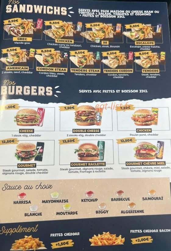 Papilles Pizza — carte page 3