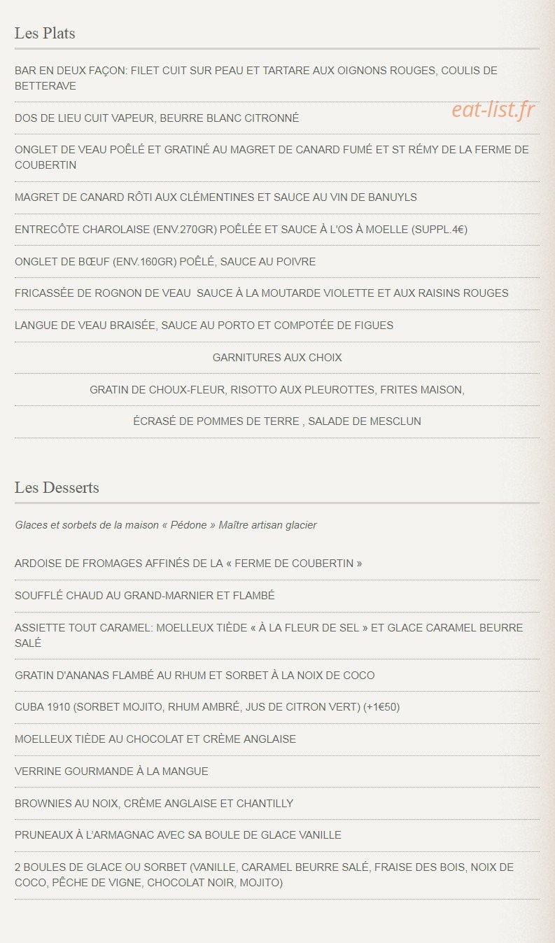 L'Arôme — carte page 2