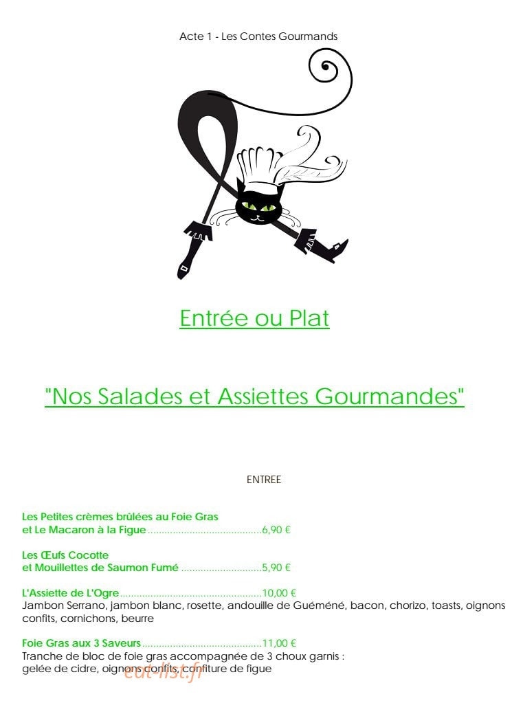 Le Chat Botté — carte page 6