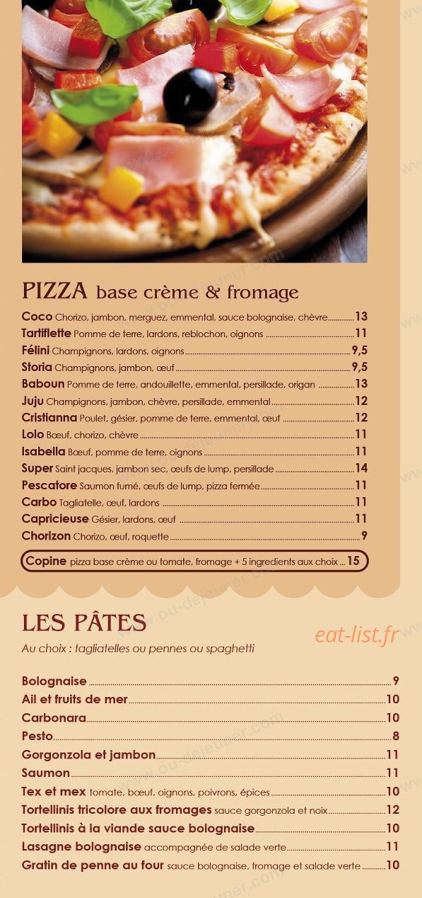 La Bella Storia — carte page 4