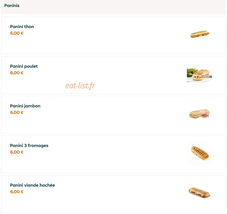 Chez Line — carte page 2