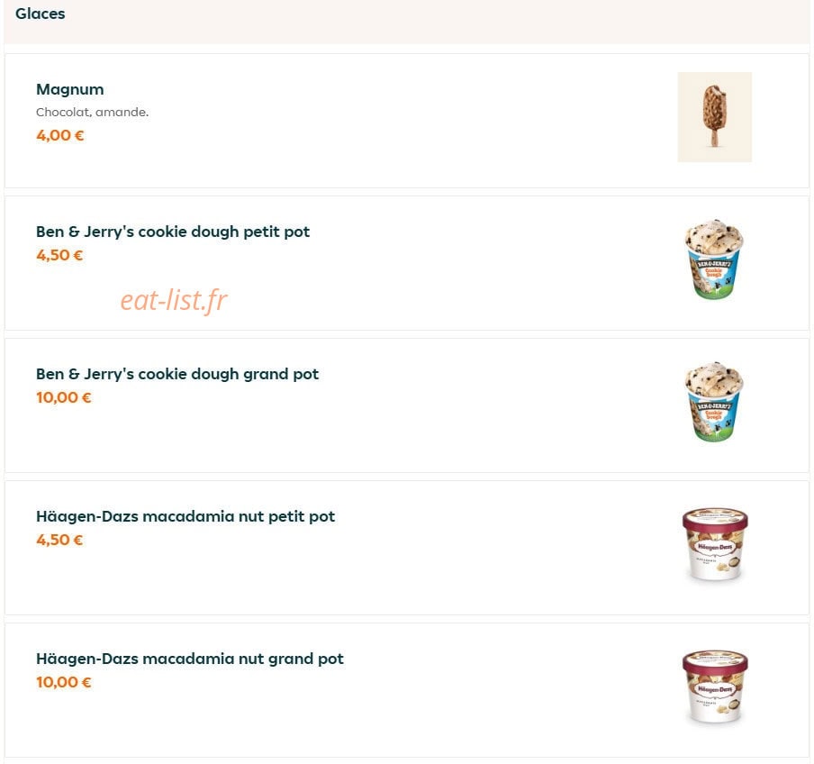 Chez Line — carte page 6