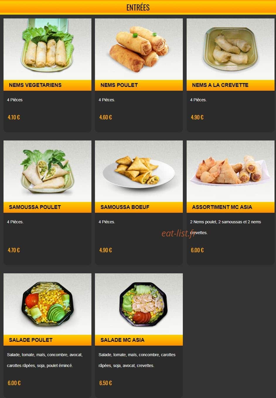 Mc Asia — carte page 3