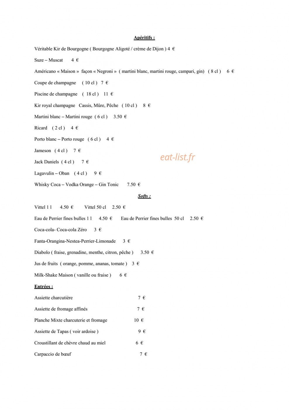 L'Olivier — carte page 1