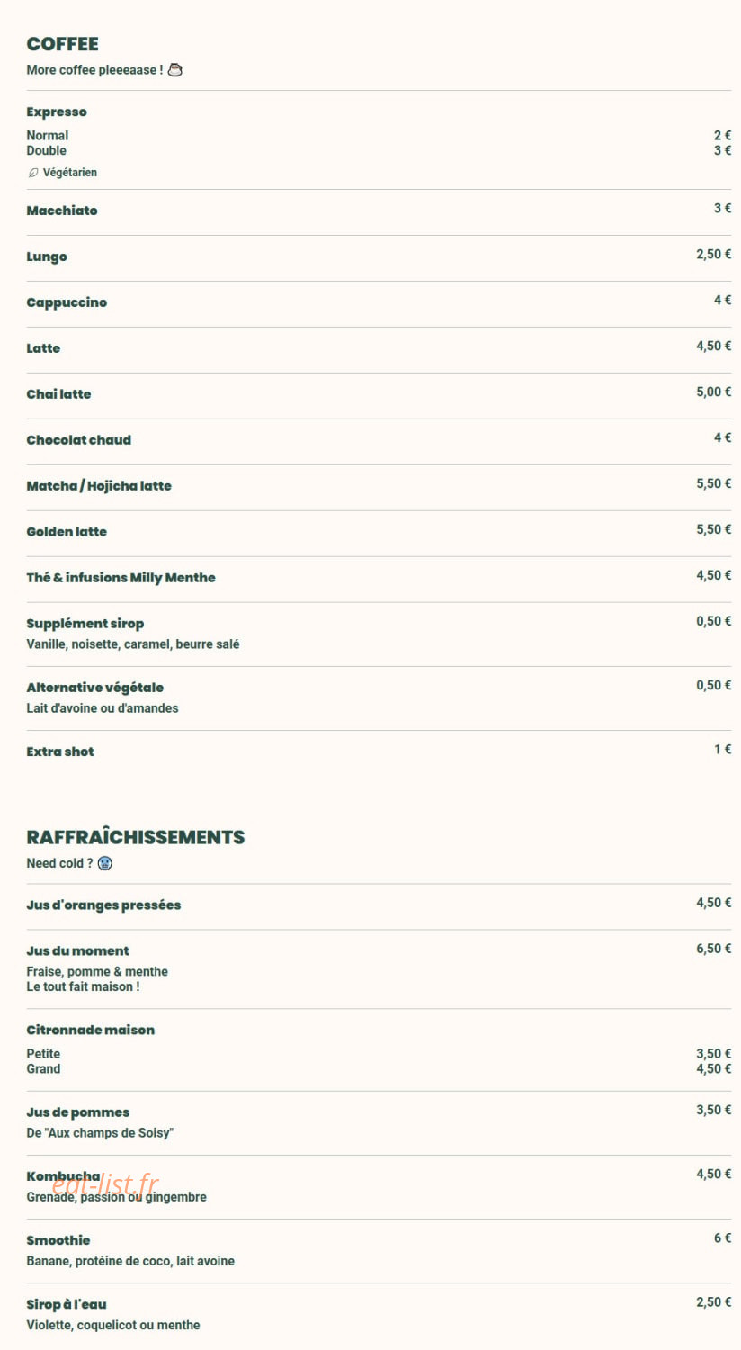 Le café de Courances — carte page 2