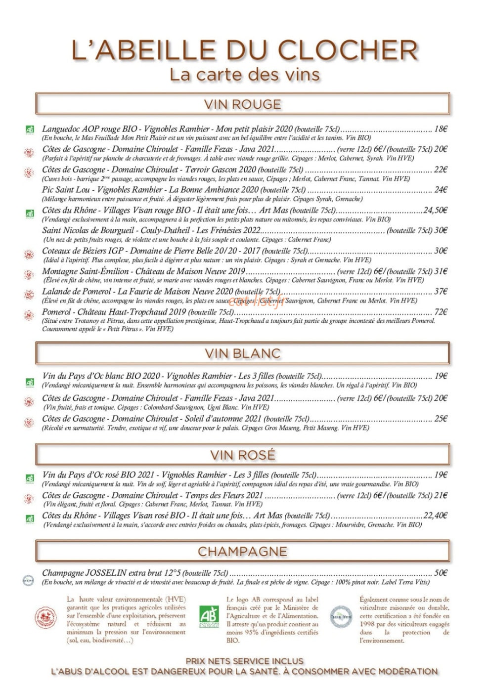 L'Abeille du Clocher — carte page 4