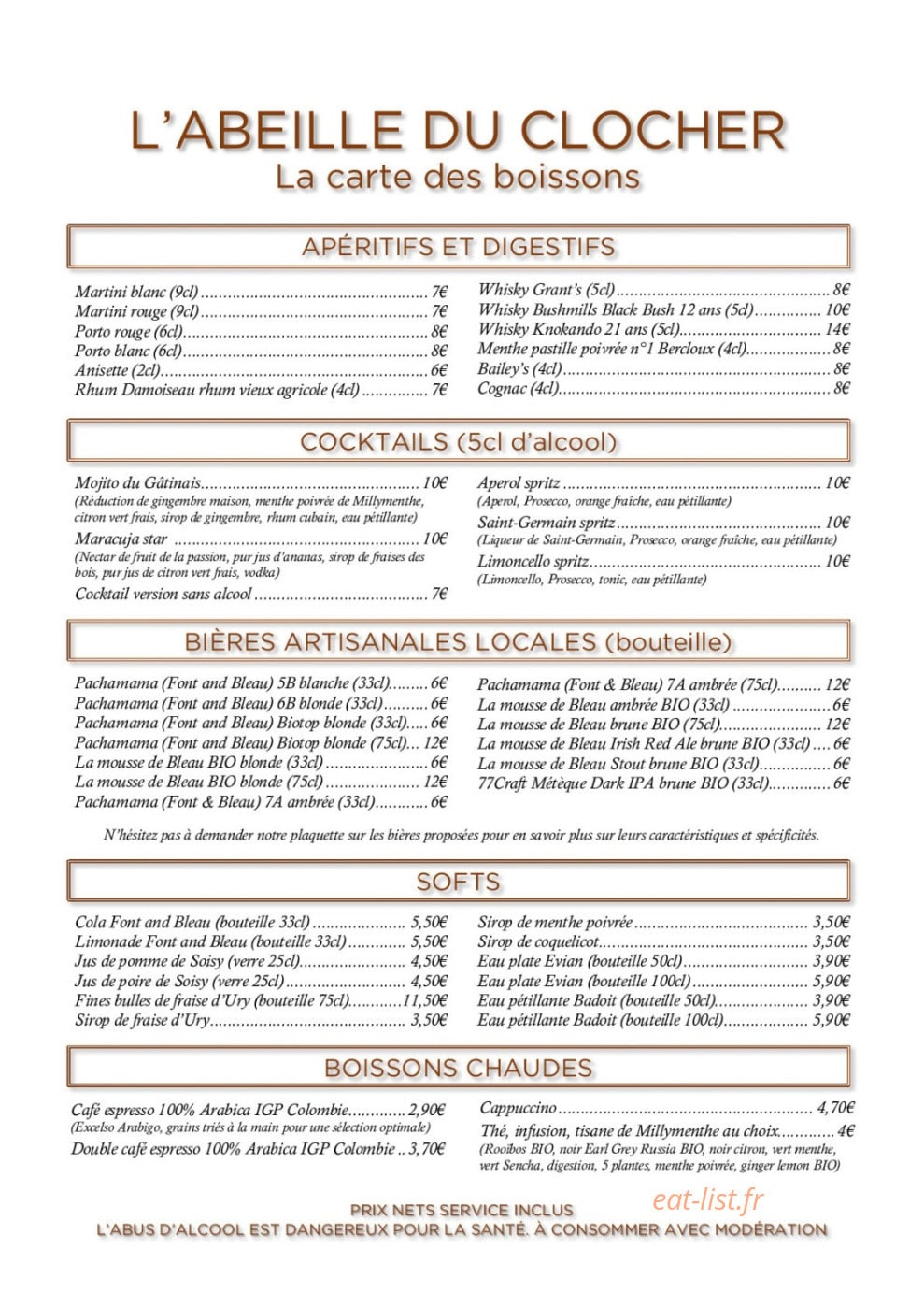 L'Abeille du Clocher — carte page 3