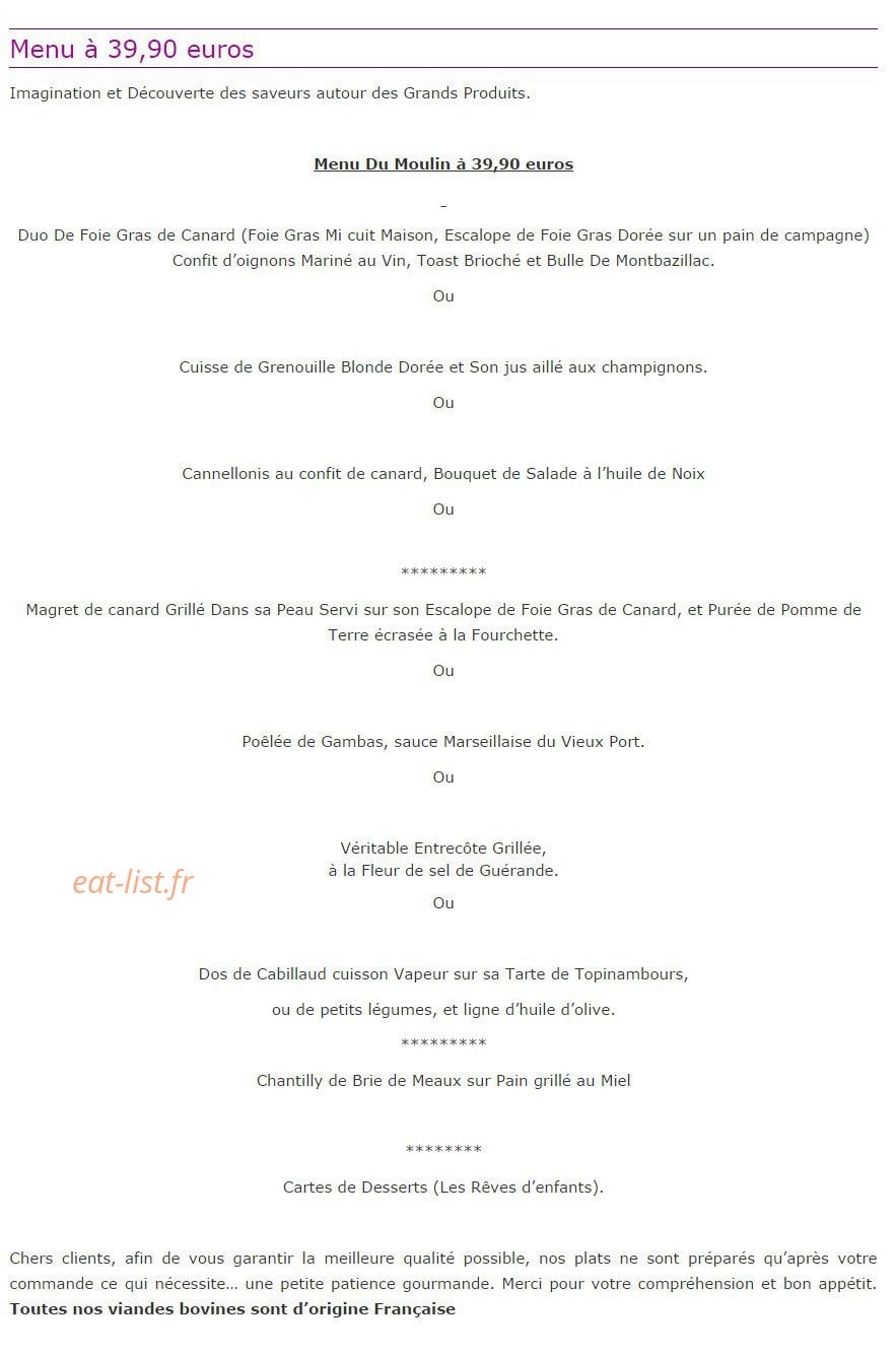 Le Moulin De Dannemois — carte page 3
