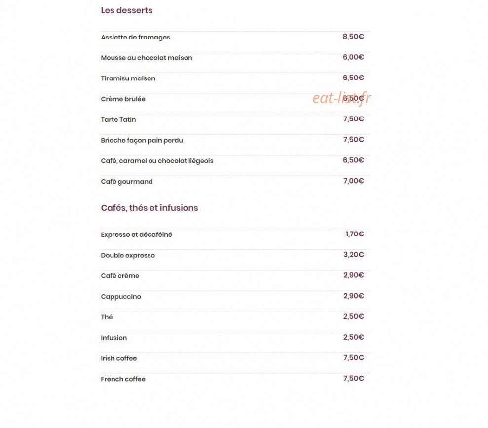 Au Passé Retrouvé — carte page 4
