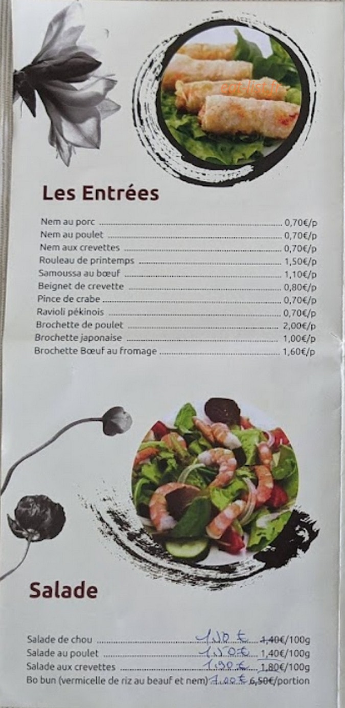 Chef Chen — carte page 2