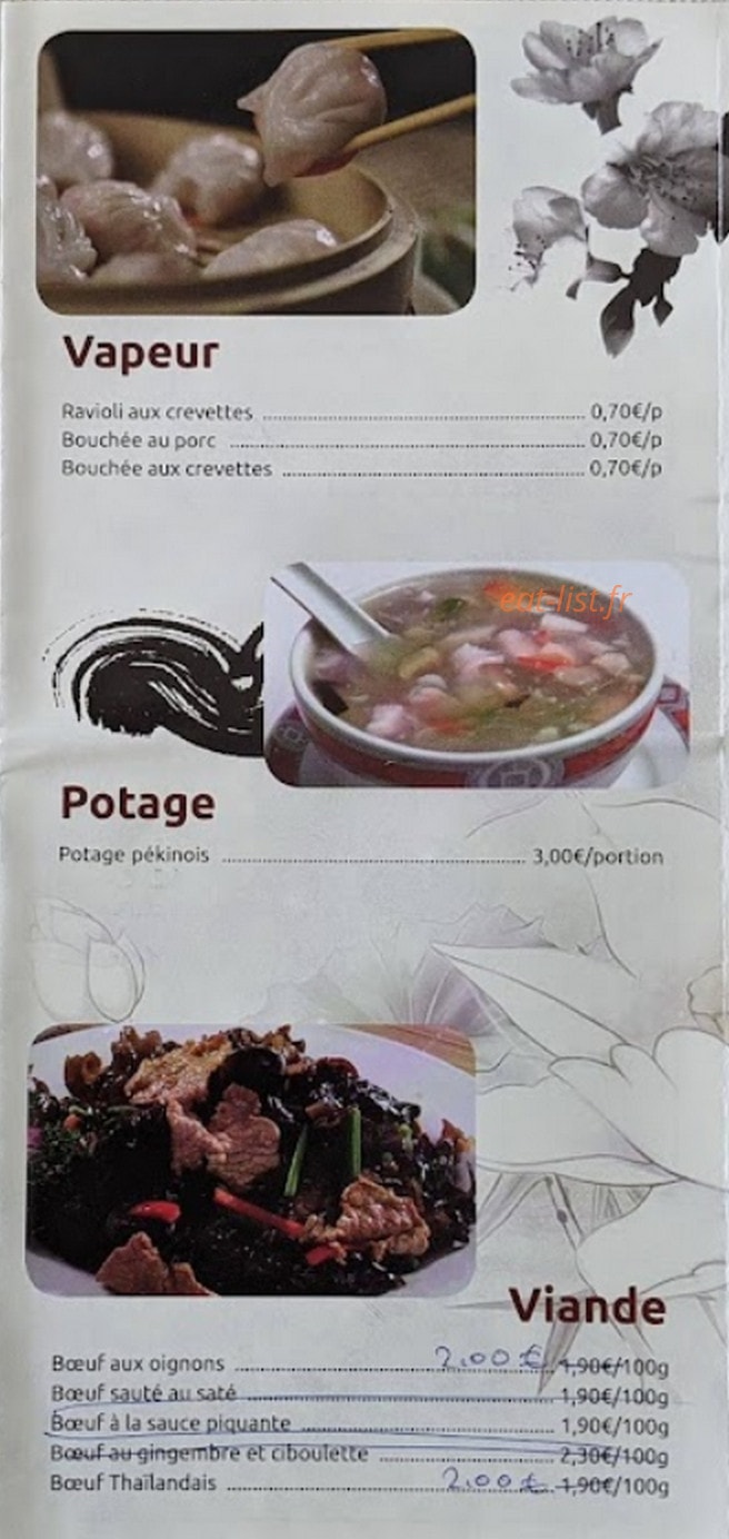 Chef Chen — carte page 3