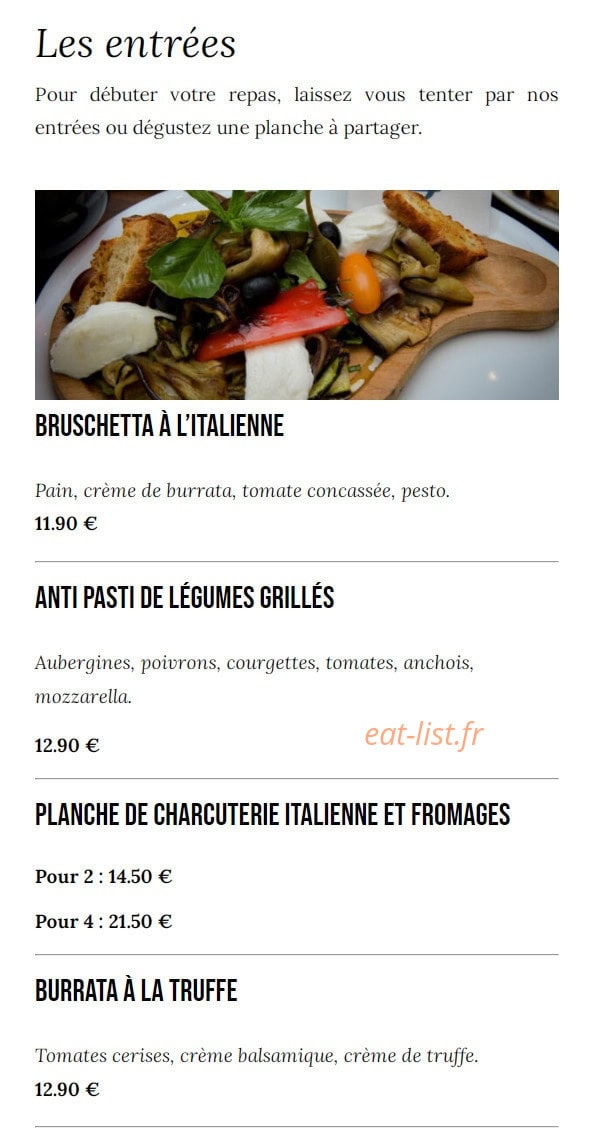 La Suite — carte page 1