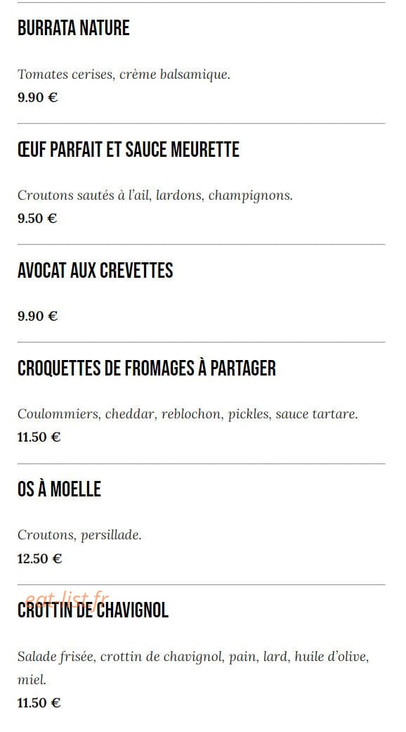 La Suite — carte page 2