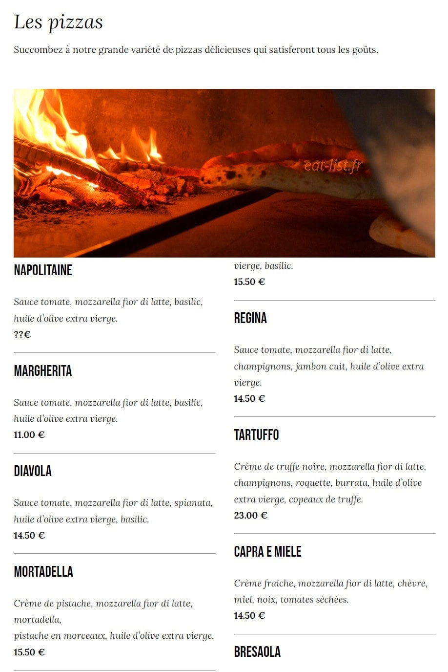 La Suite — carte page 8