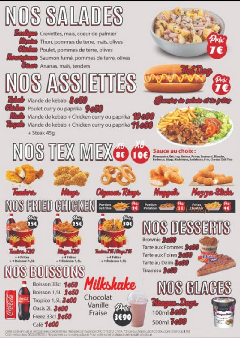Le royal — carte page 2