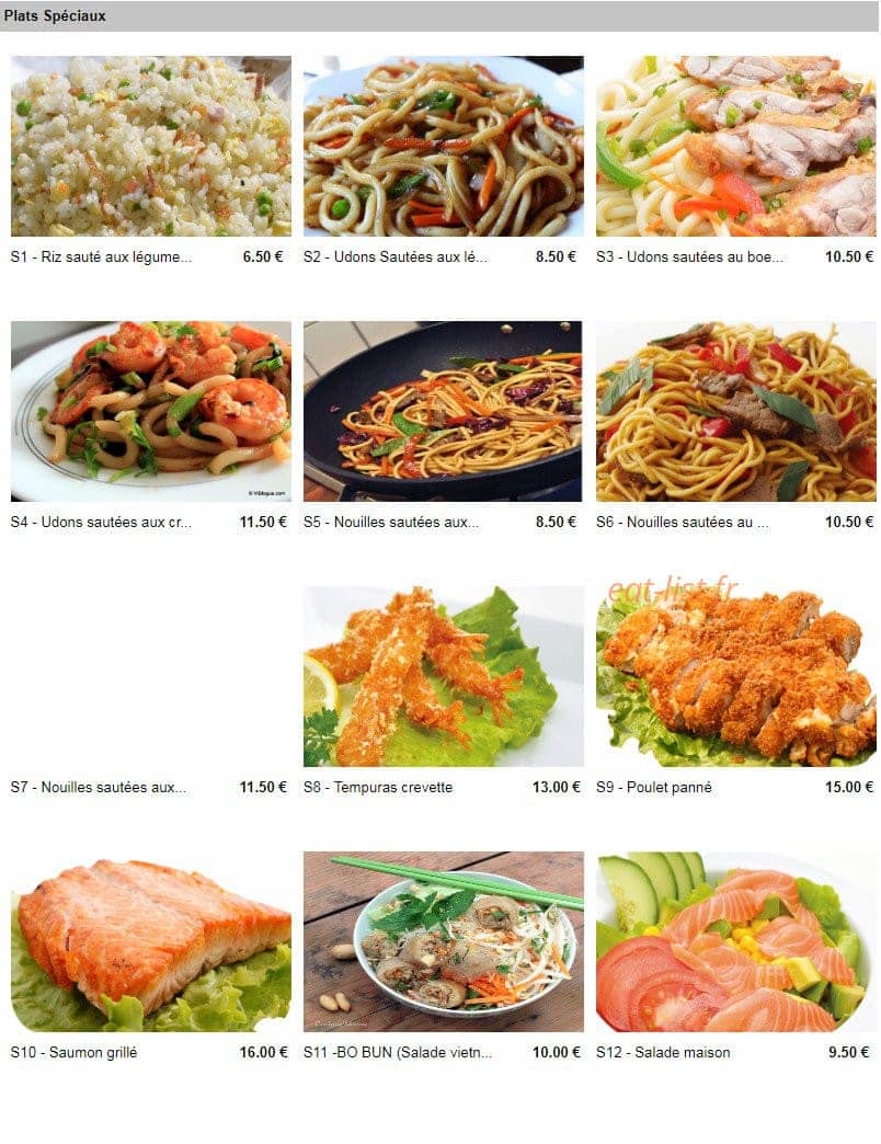 Milly Sushi — carte page 13