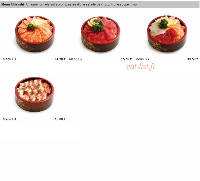 Milly Sushi — carte page 17