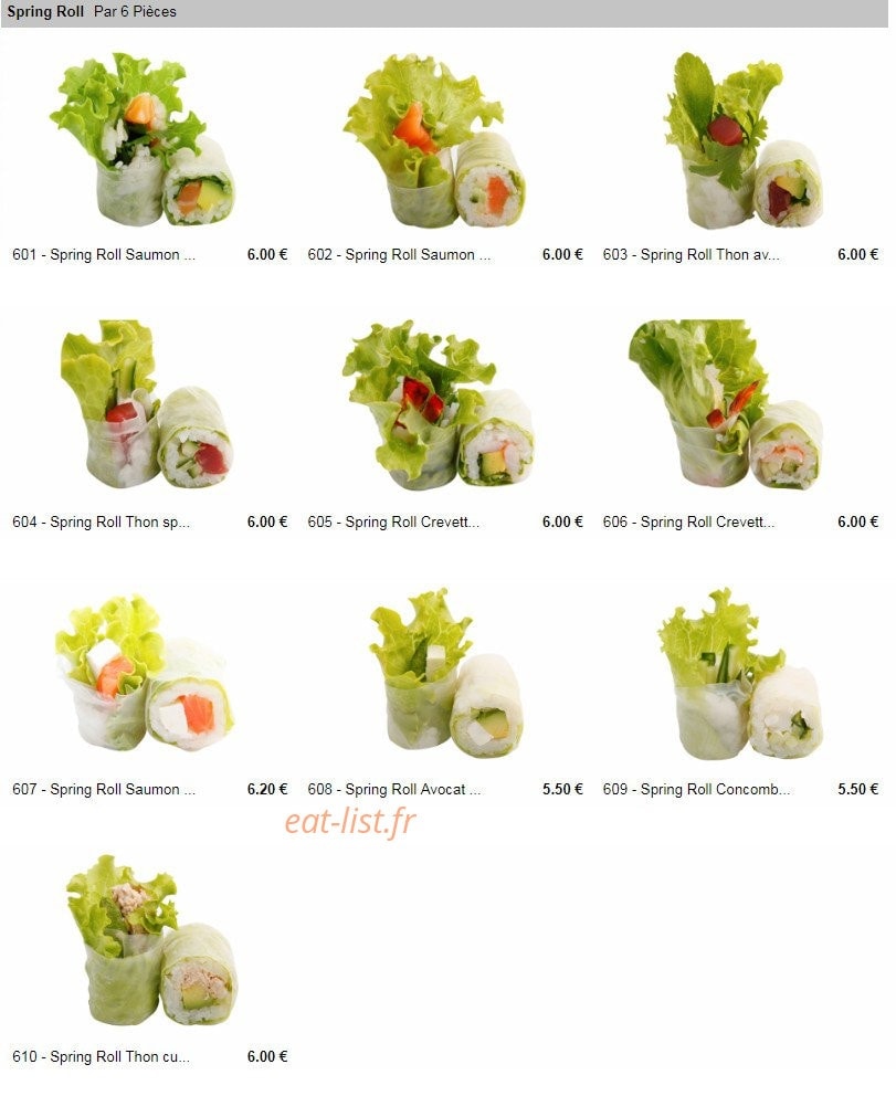 Milly Sushi — carte page 7